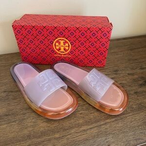 EUC. Tory Burch Women's rubber Slide Sandals